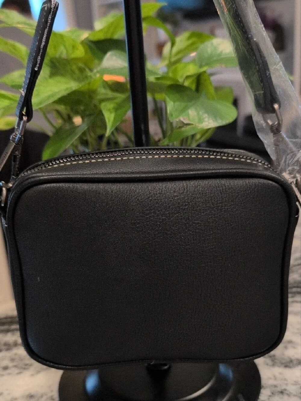 Wrangler Black and White Zebra Print Crossbody Bag